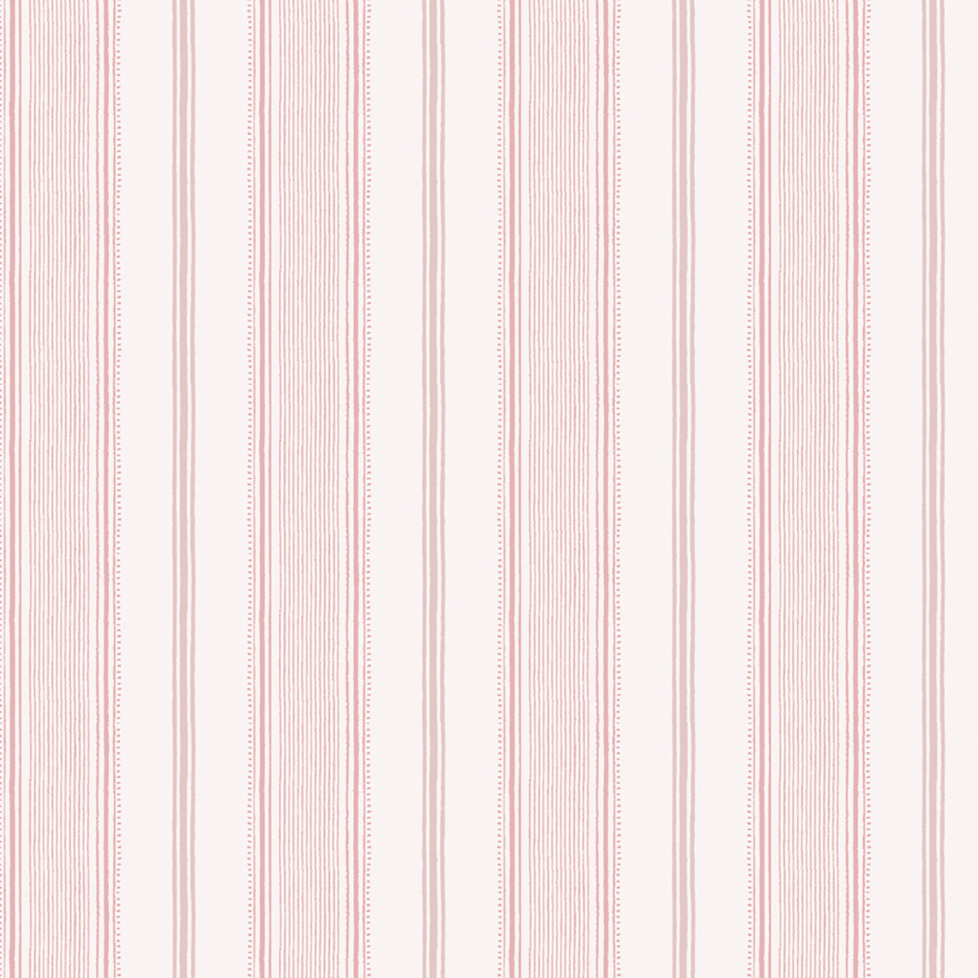 Laura Ashley Heacham Stripe Blush Wallpaper - Peel and Stick Removable Wallpaper for Bedroom, Living Room, Nursery Decor | Floral Striped Design for Home Interior Design