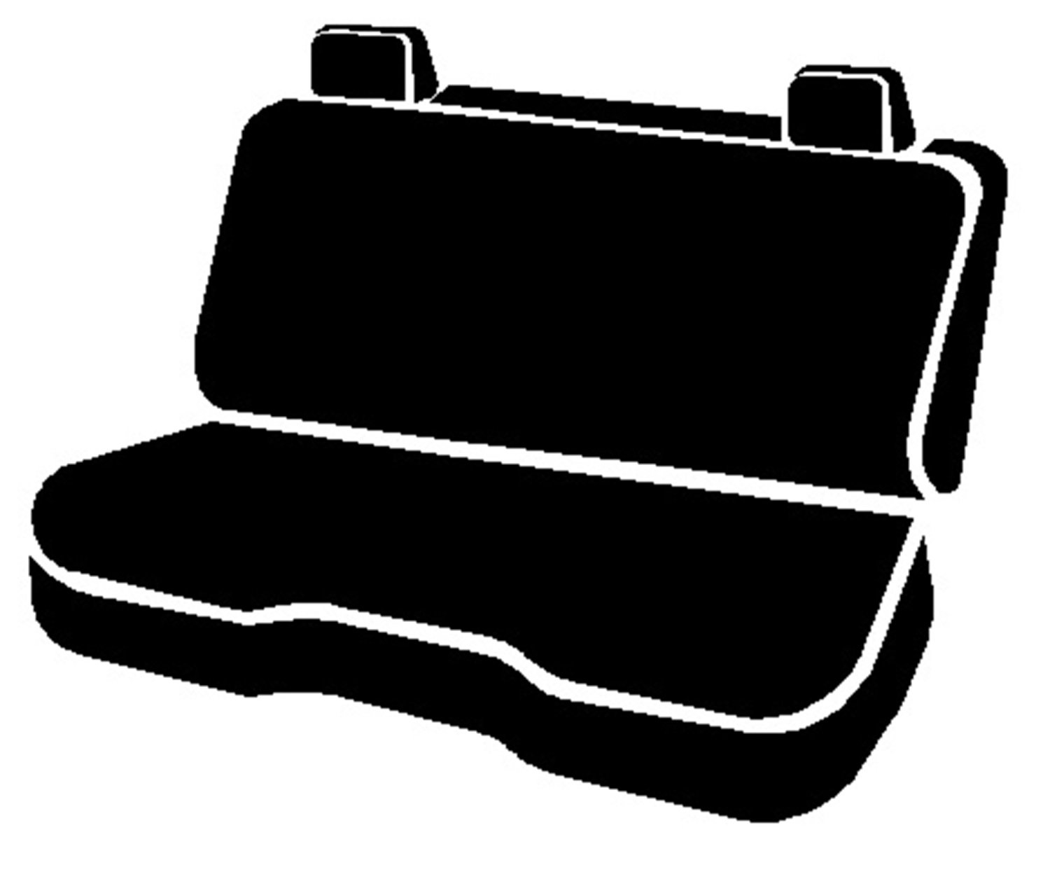 Fia TR42-95NAVY Wrangler Custom Seat Cover - Navy Saddle Blanket Style for Rear Bench Seat with Adjustable Headrests | Durable & Stylish Protection for Jeep Wrangler Interior | Perfect for Off-Roading, Camping & Daily Commutes