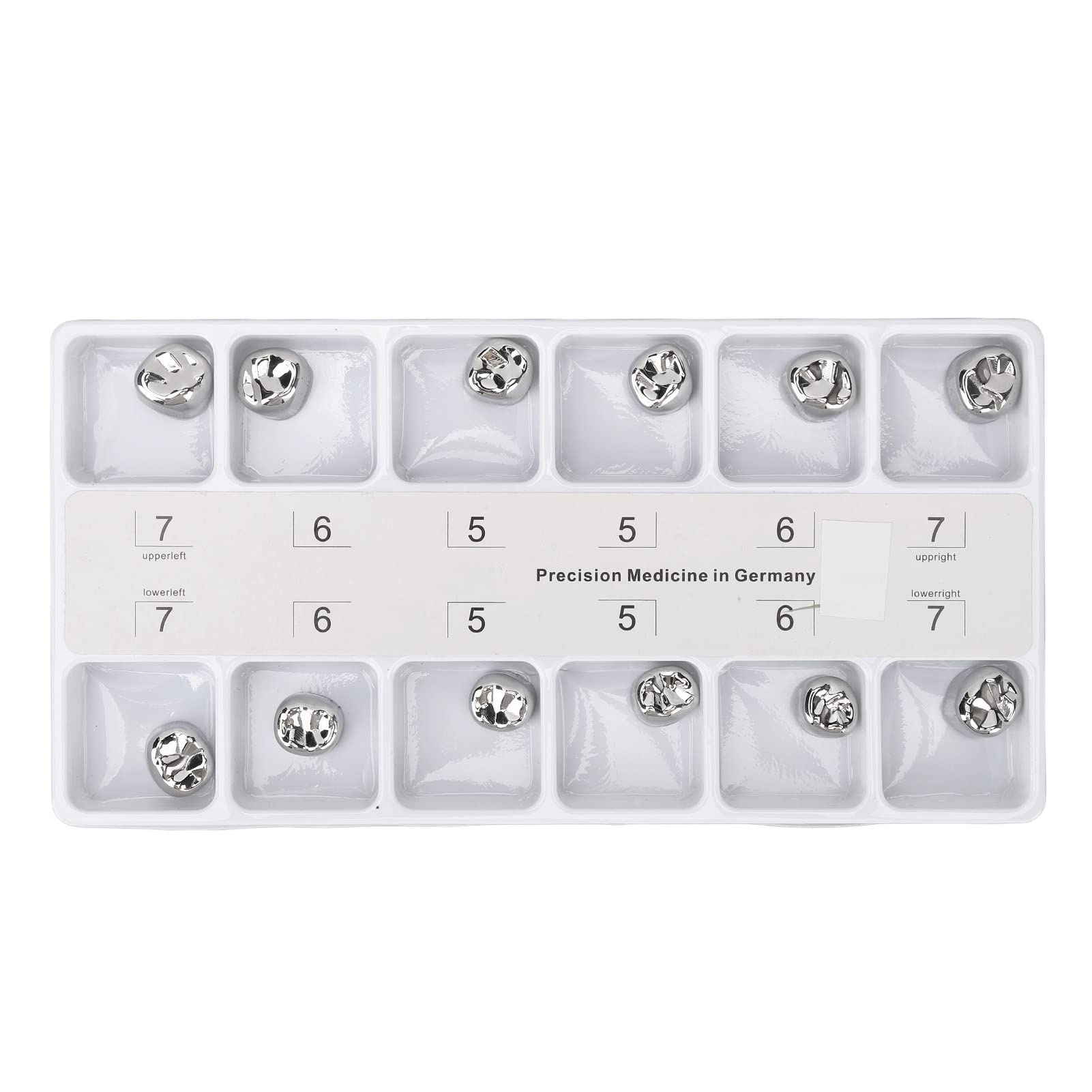 Stainless Steel Dental Crowns for Teeth - Anti-Rust Metal Molar Caps for Tooth Loss Prevention | Dental Clinic & Hospital Use