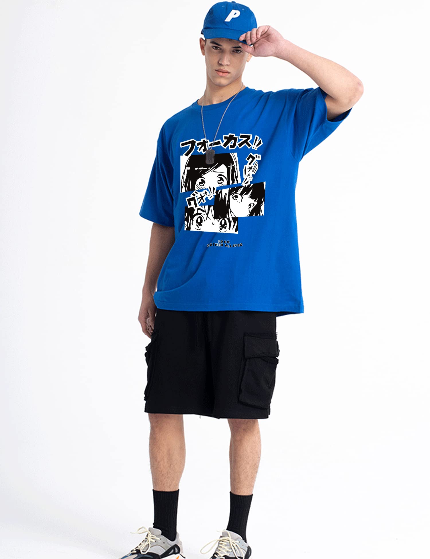 Oversized Anime Manga T-Shirts for Men & Women - Trendy Streetwear Fashion Gift, Casual Loose Fit Tees - Perfect for Cosplay, Conventions, and Everyday Wear