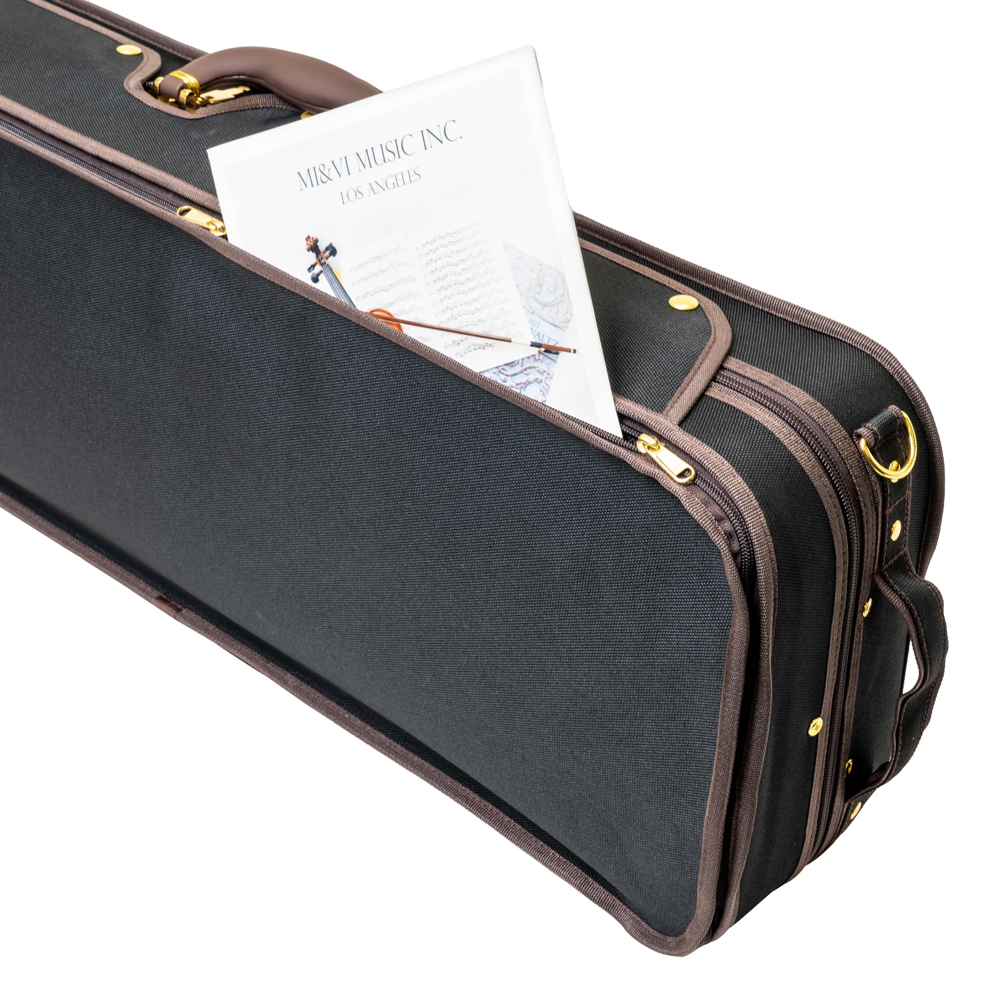 MI&VI AW-9001 Professional Hardwood Viola Case for Full Size Violas (15