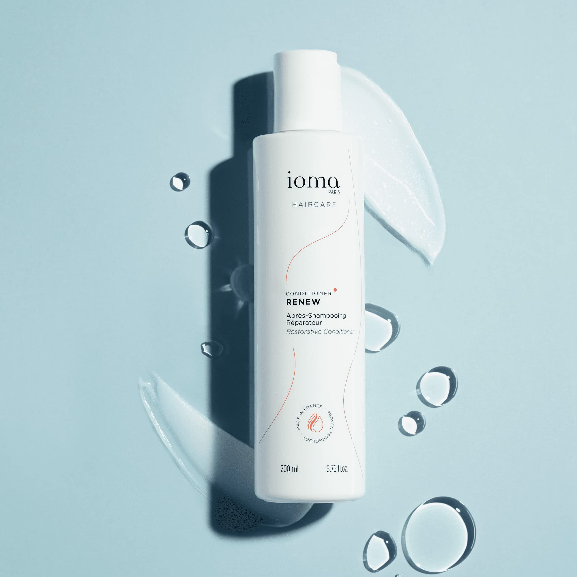 IOMA Paris RENEW Restorative Hair Conditioner - Repairs Damaged & Weak Hair, 200ml | Deep Moisturizing Treatment for Dry, Brittle Hair | Perfect for Daily Use & Salon-Quality Results at Home