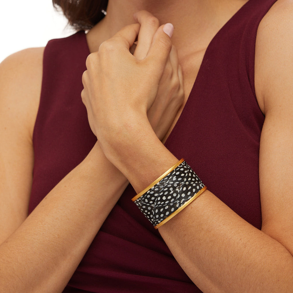 Courtney Wide Cuff Bracelet for Women - Elegant Gold/Silver Bangle Jewelry - Perfect for Parties, Weddings & Everyday Wear