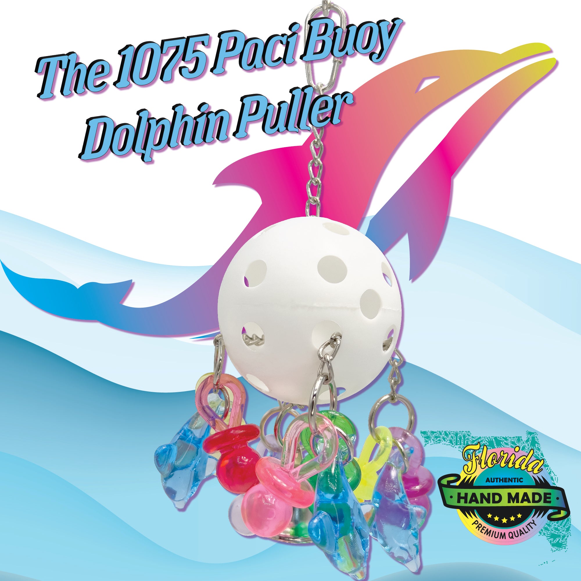 1075 Paci Buoy Dolphin Puller - Durable Marine Fishing Float for Saltwater & Freshwater - Perfect for Trolling, Kayak Fishing & Offshore Angling
