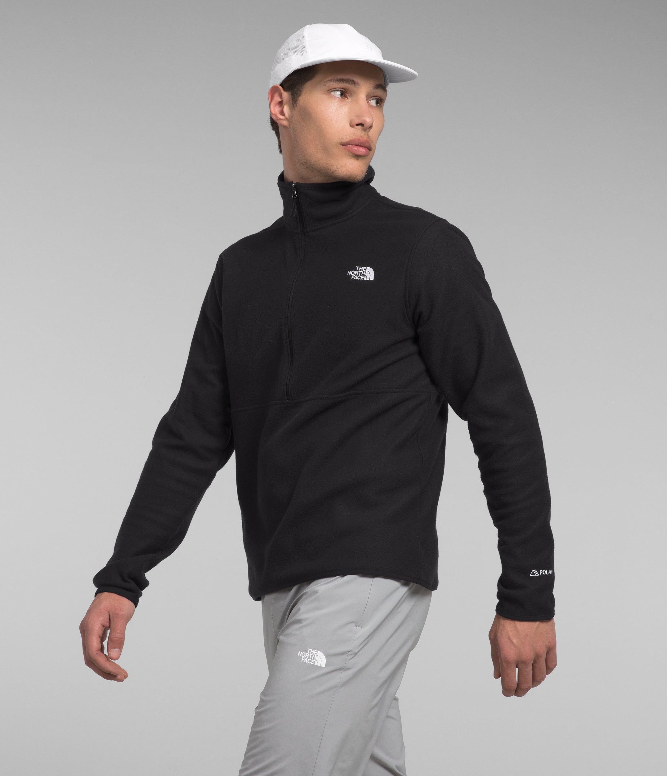 The North Face Men's Alpine Polartec 100g Half Zip Fleece Jacket - Lightweight Thermal Pullover for Hiking, Camping & Outdoor Adventures