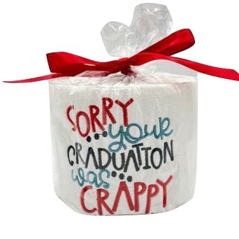 Embroidered Toilet Paper for Special Occasions - Funny Graduation Gift Idea - Perfect for Gag Gifts, Party Decorations & Unique Home Decor