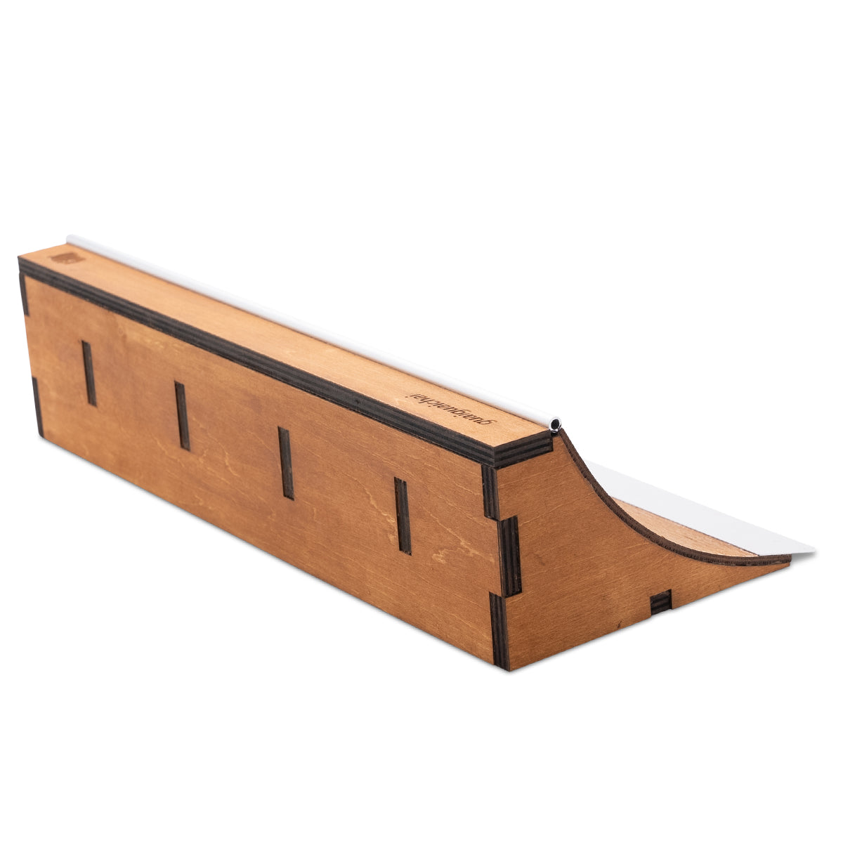 GGC Fingerboard Ramp X Long Quarter Pipe for Tech Decks - Professional Finger Skateboard Ramp for Tricks and Stunts - Perfect for Skaters and Collectors - Indoor and Outdoor Use