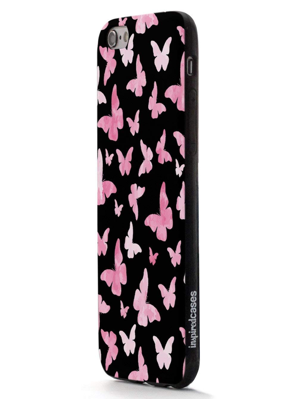 **Inspired Cases - iPhone Xs Max Case - 3D Textured Protective Cover for Apple iPhone Xs Max - Pink Butterflies & Black - Slim Fit, Shockproof, Anti-Scratch - Perfect for Daily Use, Travel & Outdoor Activities**