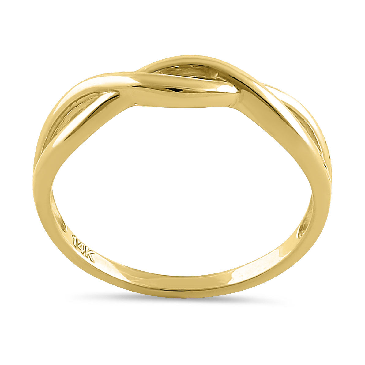 14K Yellow Gold Braided Ring for Women - Solid Gold Minimalist Stackable Band, Dainty Everyday Jewelry Gift for Her - Perfect for Weddings, Anniversaries, and Special Occasions