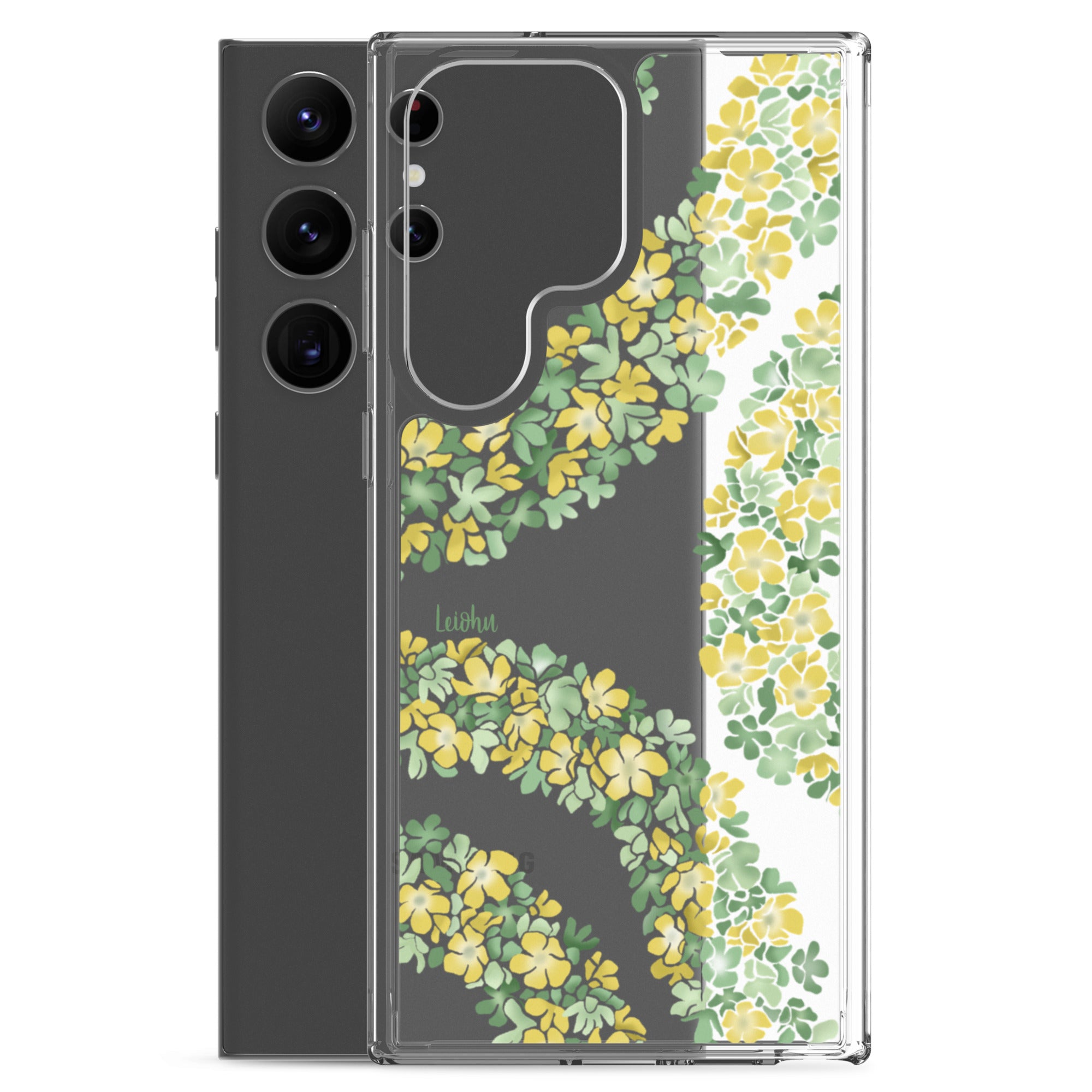 Double Pakalana Clear Case for Samsung Galaxy - Slim Protective Phone Cover for Everyday Use & Travel