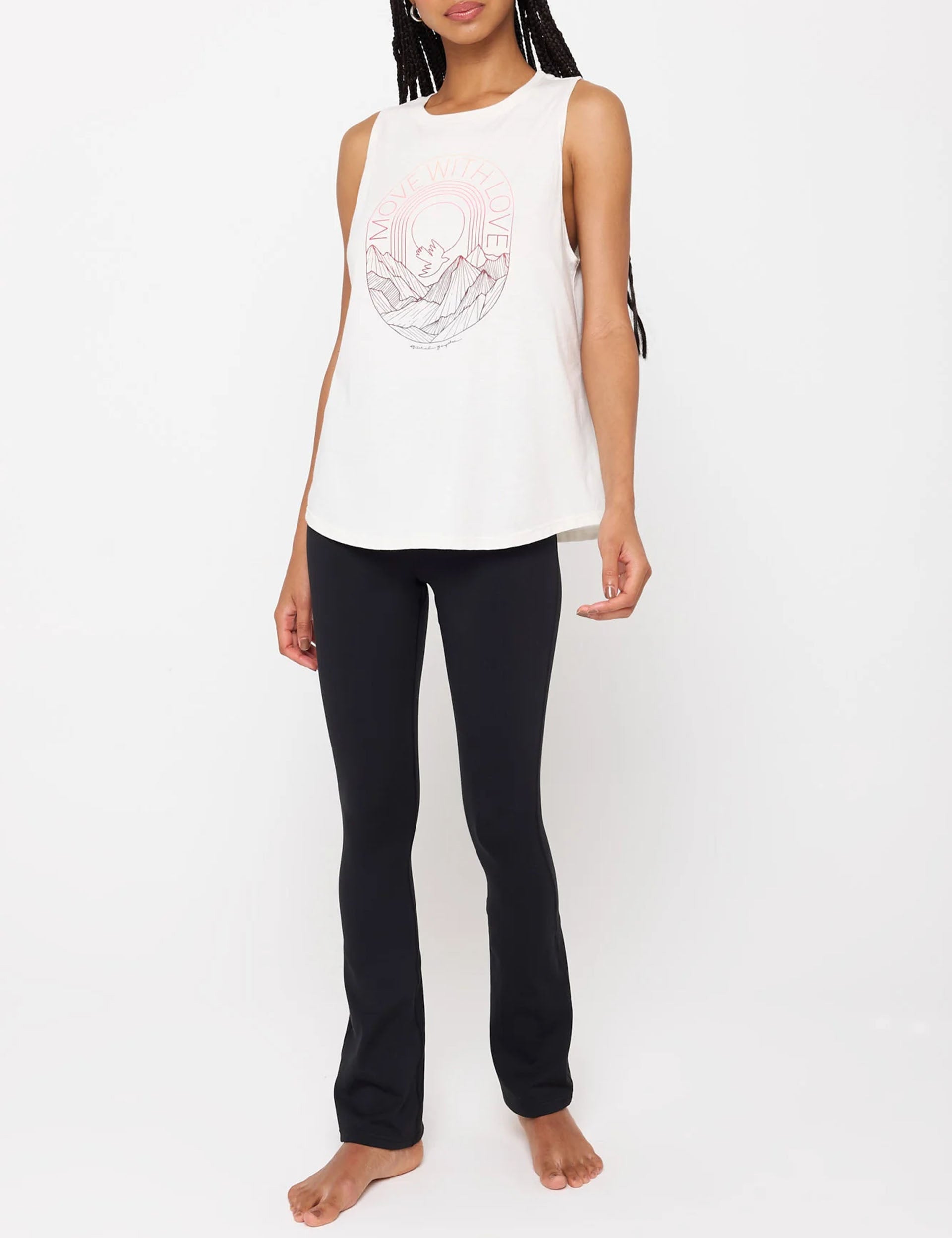 Move With Love Jade Tank Top - Soft & Comfortable Women's Yoga Shirt - Perfect for Yoga, Pilates & Casual Wear