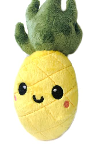 Soft Pineapple Plush Toy - Cute Kawaii Stuffed Fruit for Kids, Hawaiian Themed Gift, Perfect for Home Decor, Birthday Presents & Hospitality Gifts