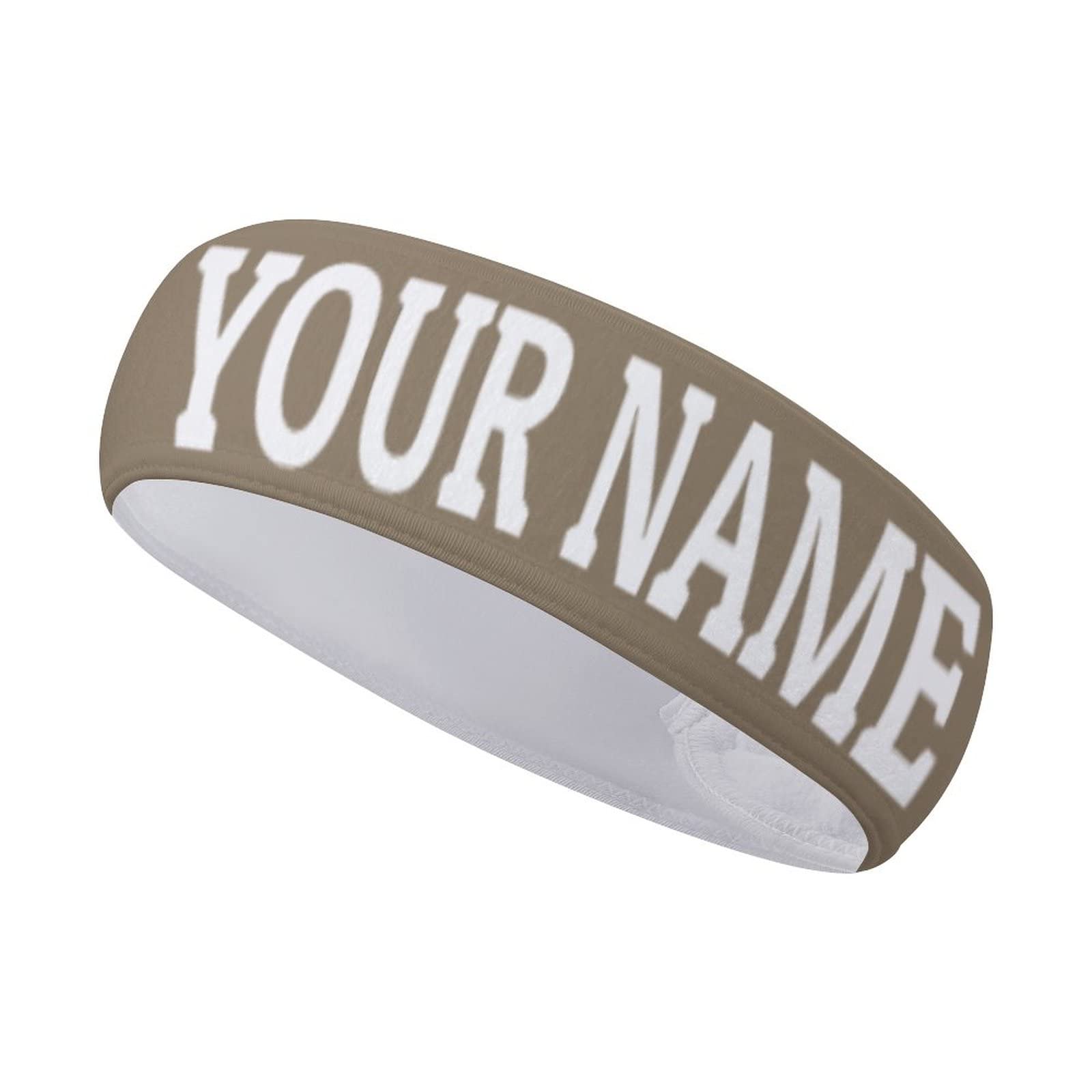 Custom Personalized Sport Headbands for Men & Women - Sweatproof Headwraps with Name/Text/Logo - Ideal for Running, Yoga, Gym & Outdoor Activities