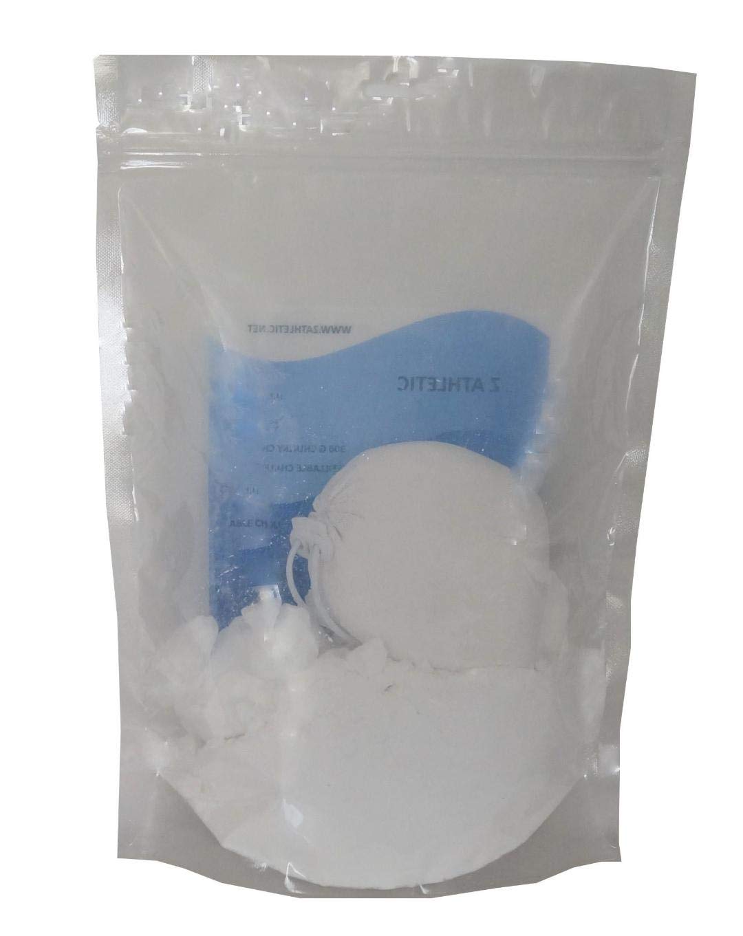 Z Athletic Premium Chunky Gym Chalk & Refillable Chalk Ball for Weightlifting, Rock Climbing, Gymnastics - Packaging May Vary - Perfect for Gym Bags & Home Workouts