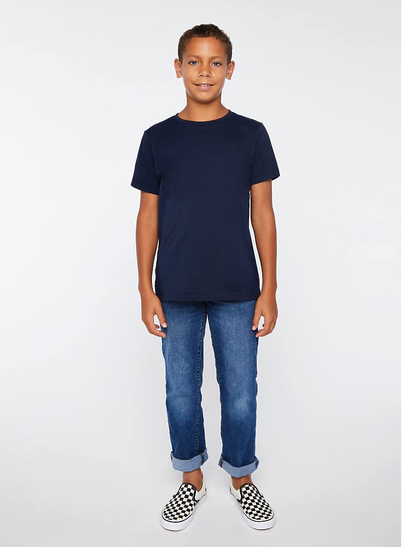Marky G Apparel Boys' Big & Tall Jersey Cotton T-Shirt - Soft Comfortable Casual Tee for Everyday Wear, School & Play