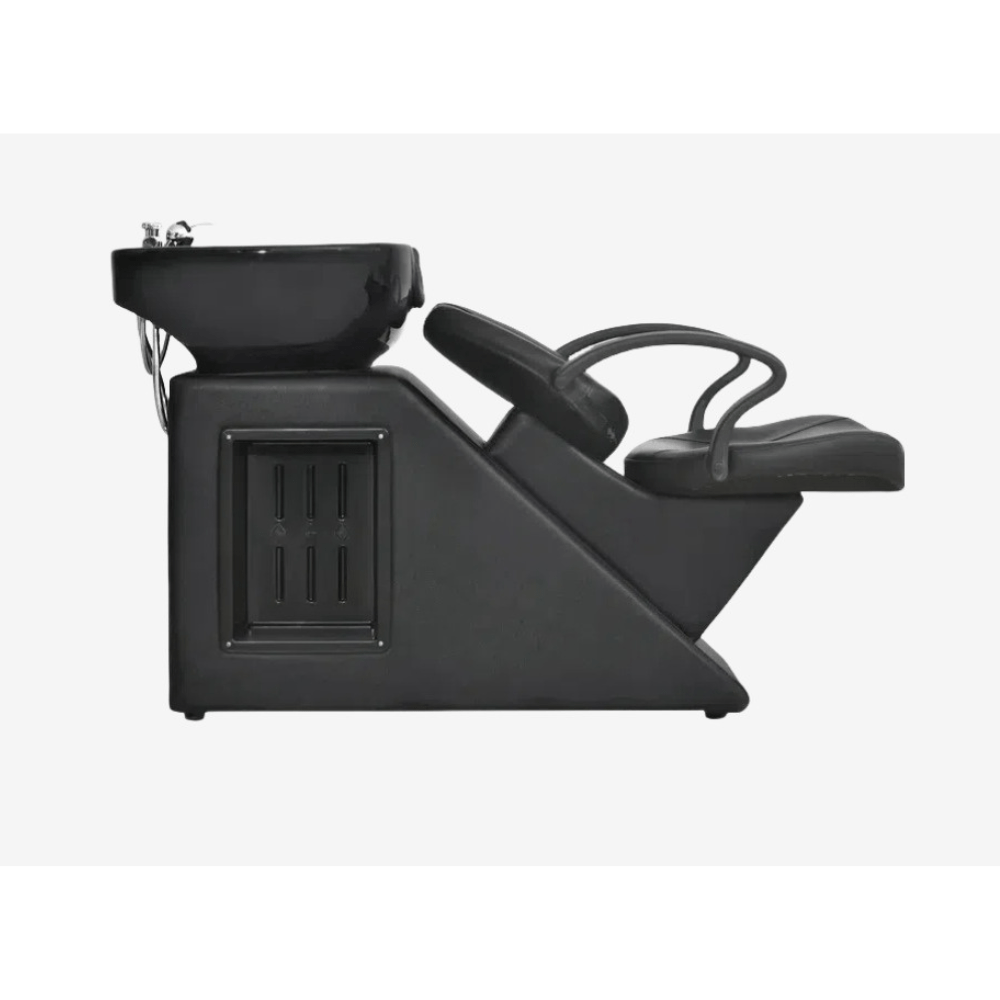 Professional Barber Shop Shampoo Sink Chair with Ceramic Basin - Certified Salon Equipment for Hair Washing & Styling | Perfect for Barber Shops, Salons & Home Grooming Stations