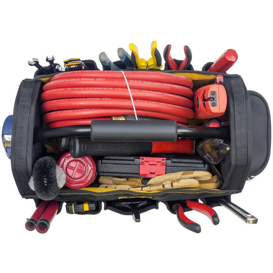 17 Inch Professional Tool Tote Bag - Heavy Duty Durable Construction for Electricians, Plumbers & Contractors - Perfect for Job Sites, Workshops & Home DIY Projects