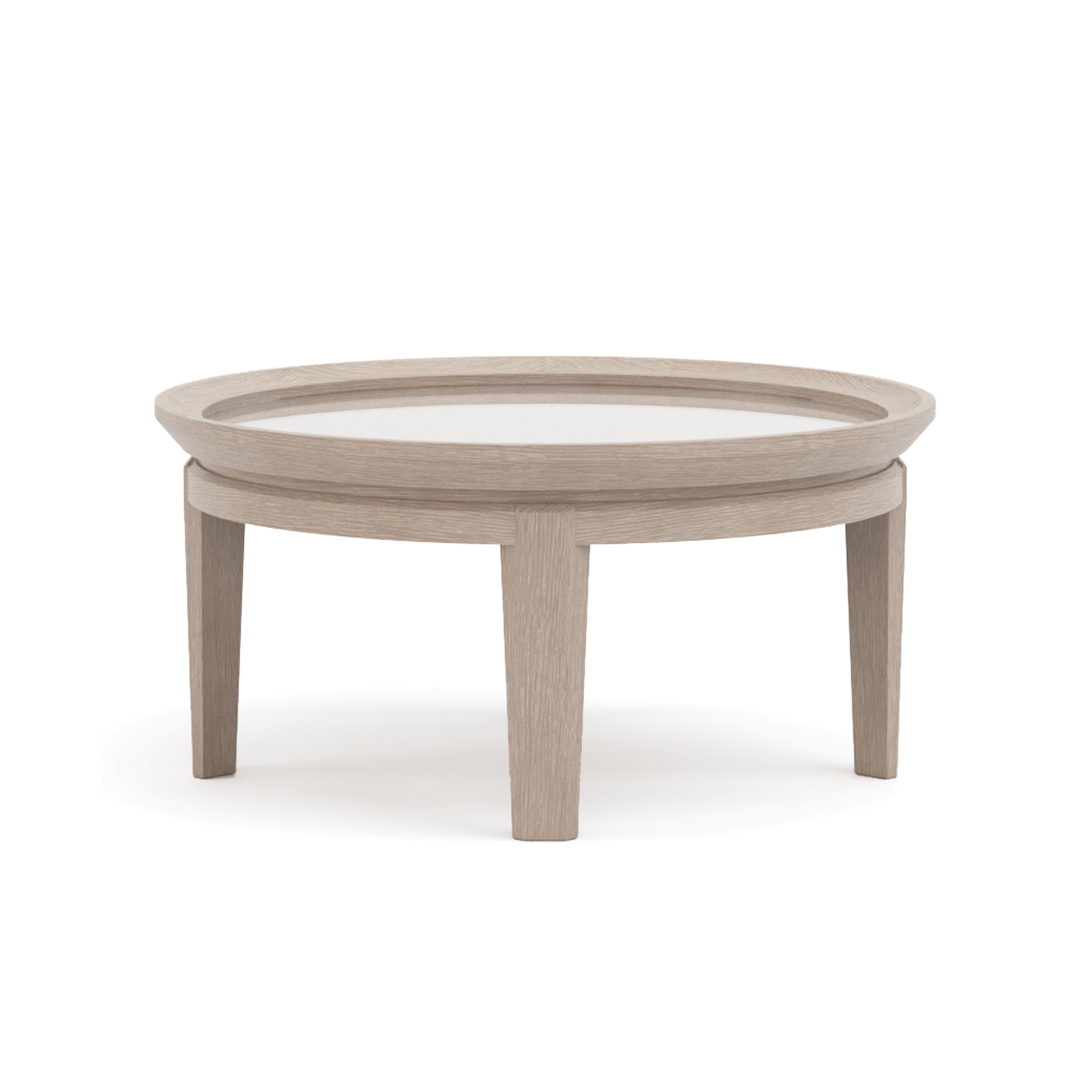28 Inch Round Cocktail Table with Woven Jute Top - Modern Rattan Coffee Table for Living Room, Patio & Outdoor Use - Stylish Side Table for Drinks & Decor