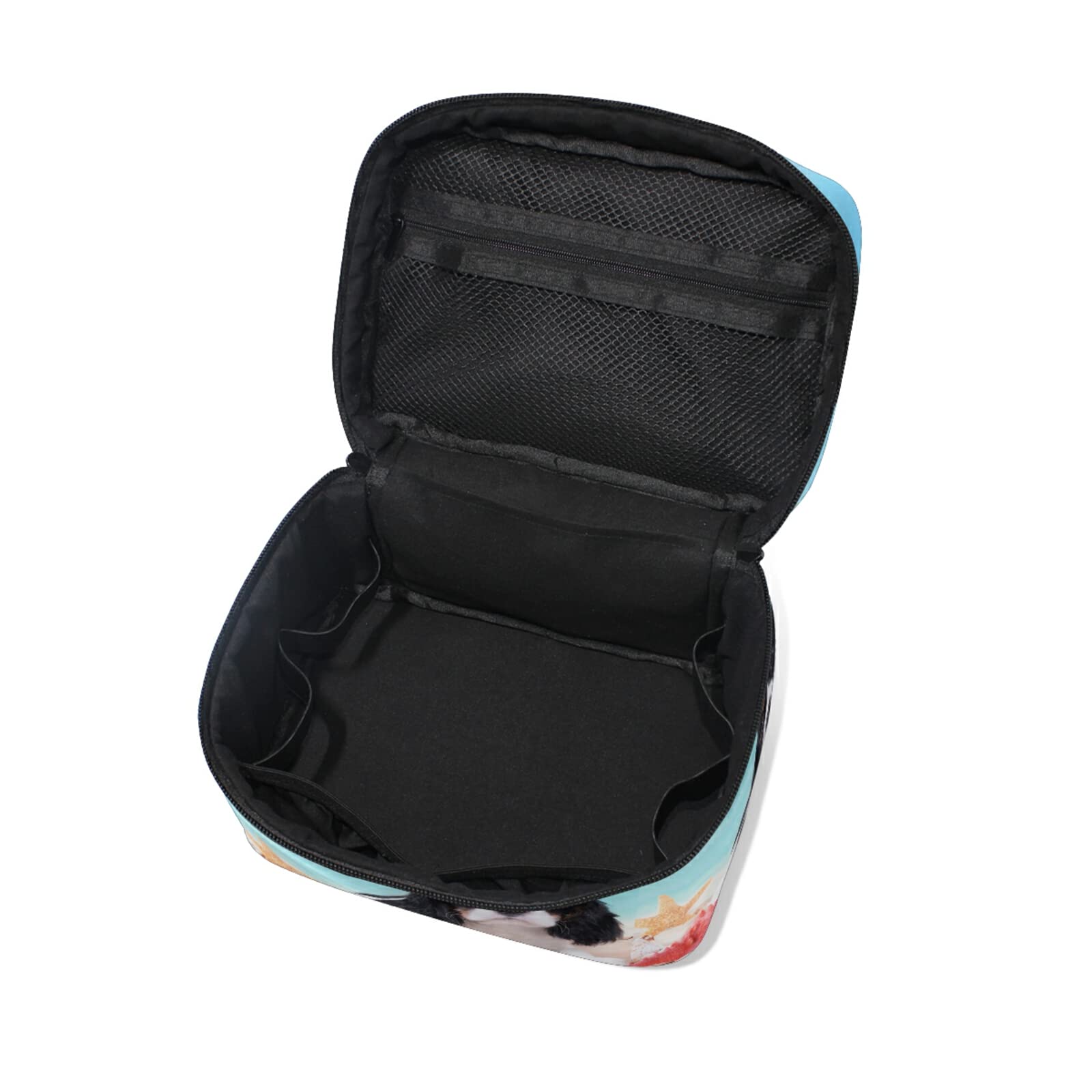 Cute Pug Dog Shell Makeup Bag for Women - Waterproof Cosmetic Organizer & Travel Toiletry Case - Perfect for Travel, Gym, and Daily Makeup Storage