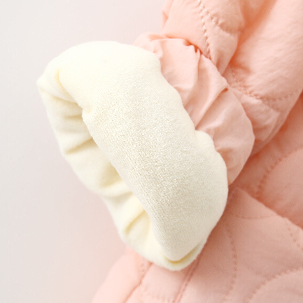 Baby Girl Winter Coat with Doll Collar - Warm Long Sleeve Toddler Jacket for Autumn & Winter Playtime