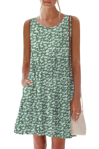 Flower Green Sleeveless
