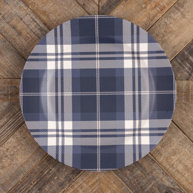 Blue Plaid USB Charger - Fast Charging Cable for iPhone, Android & More - Perfect for Home, Office & Travel