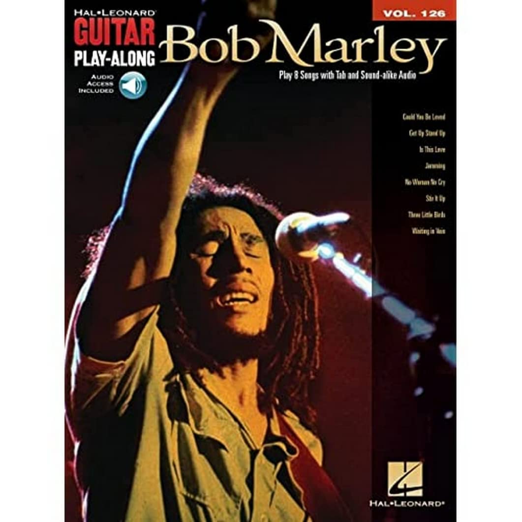 Bob Marley Guitar Play-Along Book Volume 126 with Online Audio - Learn to Play Reggae Songs - Perfect for Guitar Lessons & Home Practice (Hal Leonard Guitar Play-Along Series)