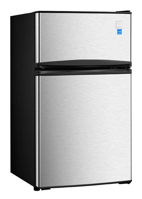 Avanti RA31B3S 3.1 Cu Ft Stainless Steel Two Door Counter Height Refrigerator - Perfect for Small Kitchens, Offices, and Dorms