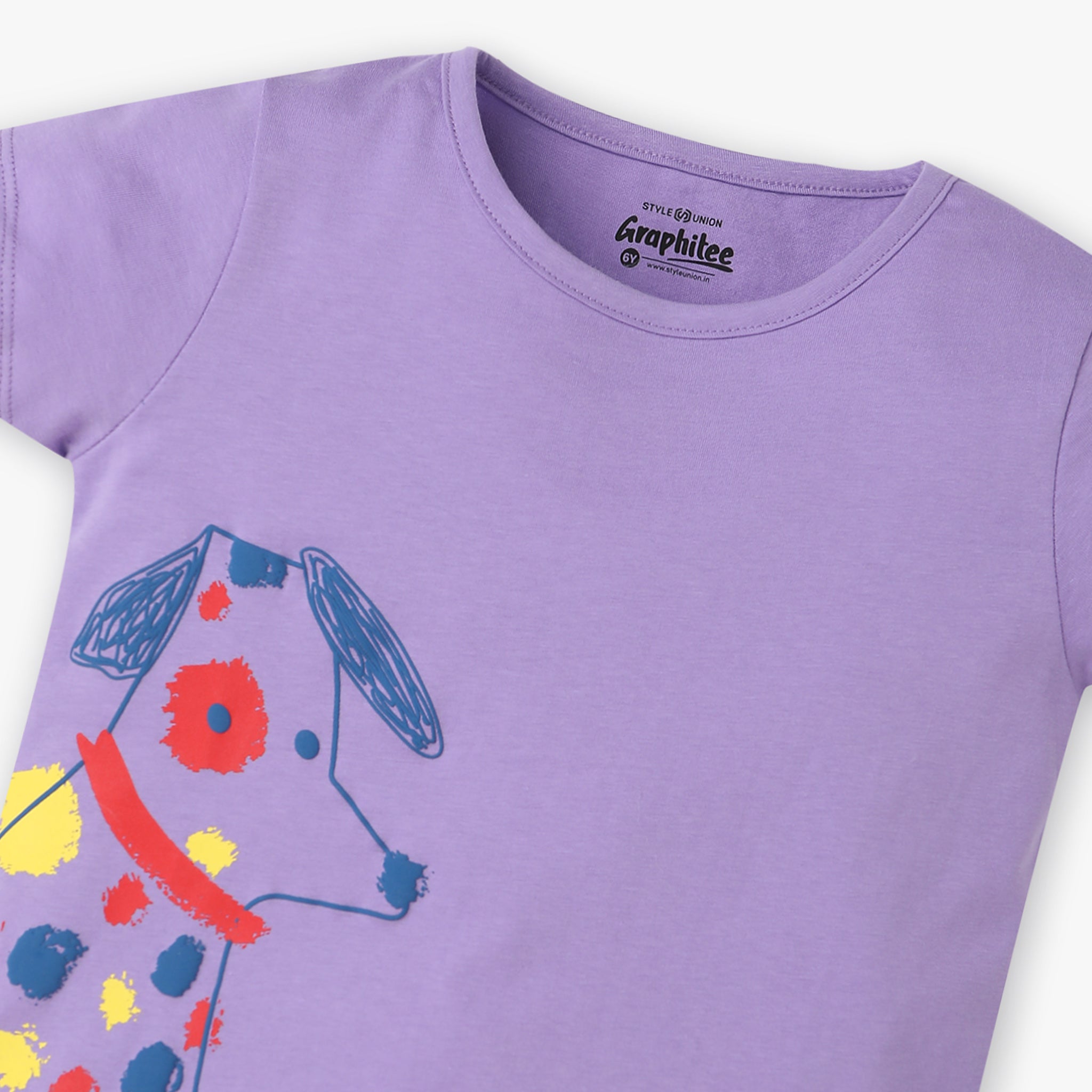 Trendy Girls Graphic Crew Neck T-Shirt | Cute & Comfortable Cotton Tee for Kids | Perfect for School, Playdates & Everyday Wear