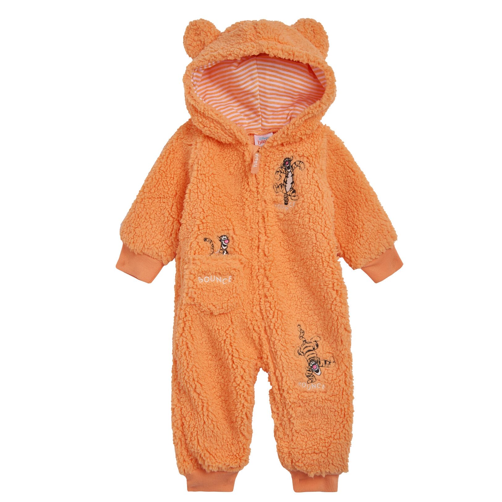 Disney Baby Zip-Up Coverall - Winnie the Pooh, Mickey Mouse, Lilo & Stitch, Jack Skellington, Monsters Inc - Newborn to Infant Sizes - Soft & Cozy for Playtime, Daycare & Photo Shoots
