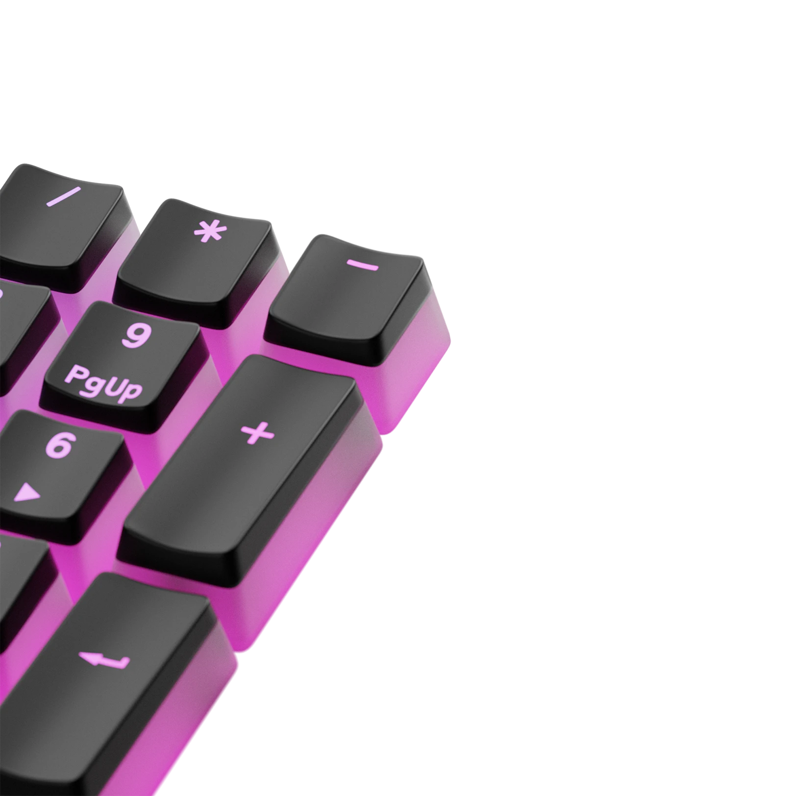 Aura V3 Black Keycaps for Mechanical Keyboards - Premium PBT Keycap Set for Gaming & Typing (DE Layout) - Perfect for PC Gamers & Office Work