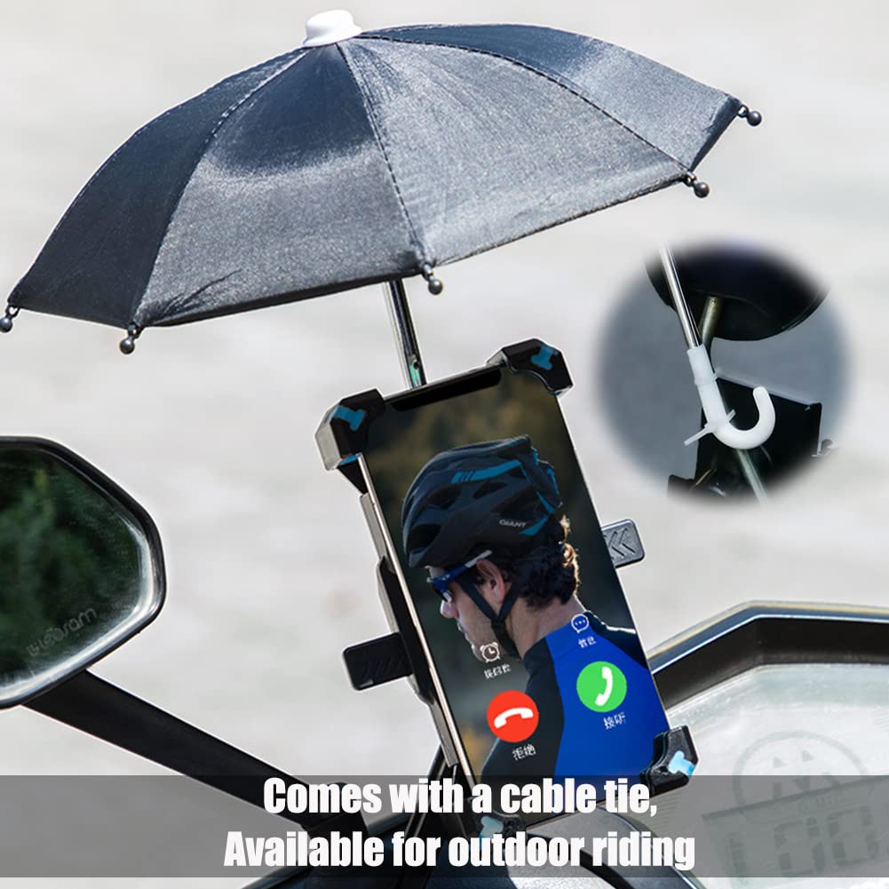 4pcs Phone Umbrella Holder - Anti-Glare Sun Shade Cover with Suction Cup Stand for Cell Phones | Outdoor Sun Shield for Beach, Pool, and Car Use