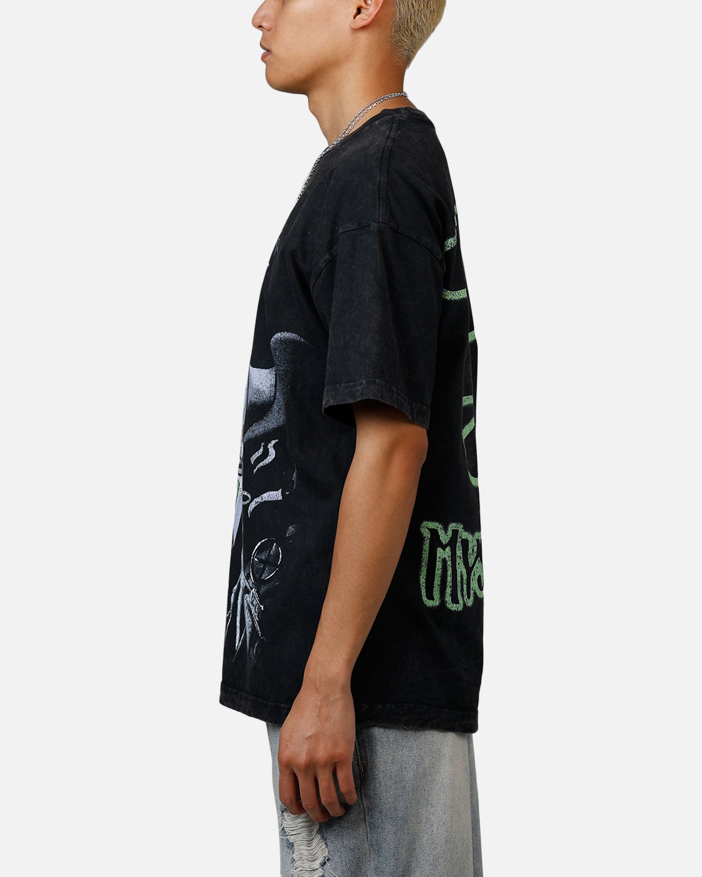 73 Studio X Cartoon Network South Park Mysterion Heavyweight Black Acid Wash T-Shirt | Official Licensed Graphic Tee for Men & Women | Perfect for Cosplay, Comic Con & Streetwear Fashion