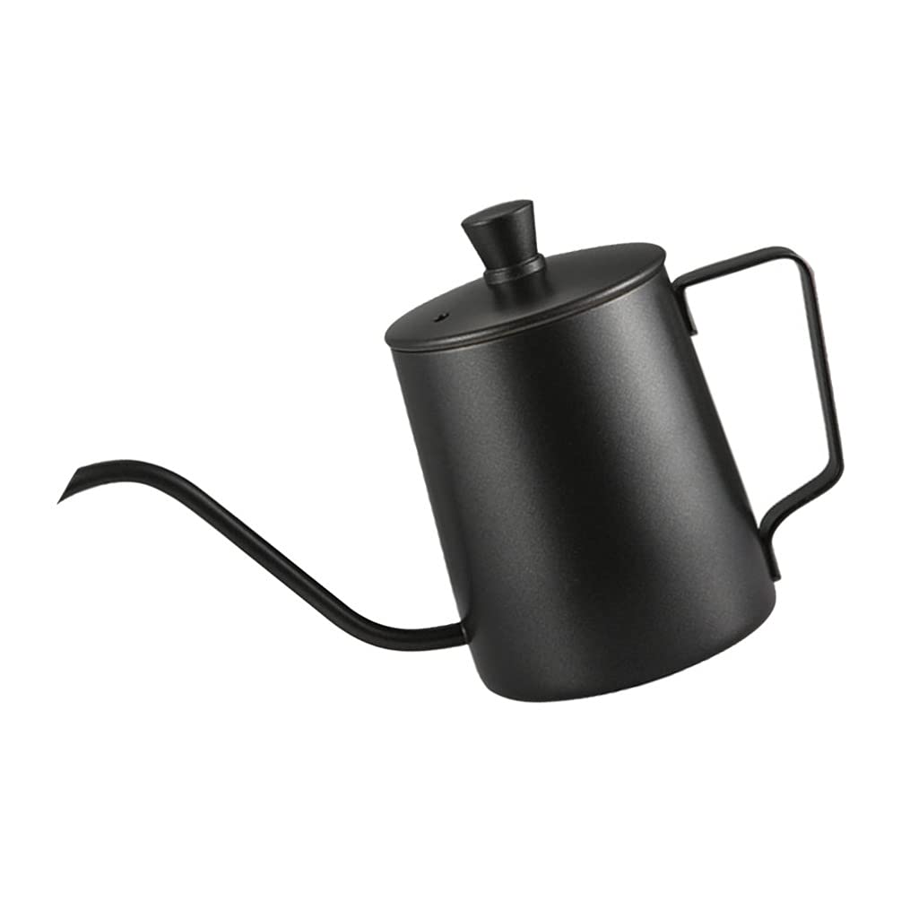 Premium Espresso Machine & Gooseneck Kettle Set - Stainless Steel Coffee & Tea Brewer with Narrow Drip Cup for Pour Over Coffee - Perfect for Home Baristas & Coffee Shops (Black)