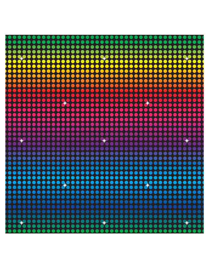 Vintage 1970s Disco Party Backdrop - 9m Retro Dance Floor Background for 70s Themed Events, Nightclubs & Photo Booths