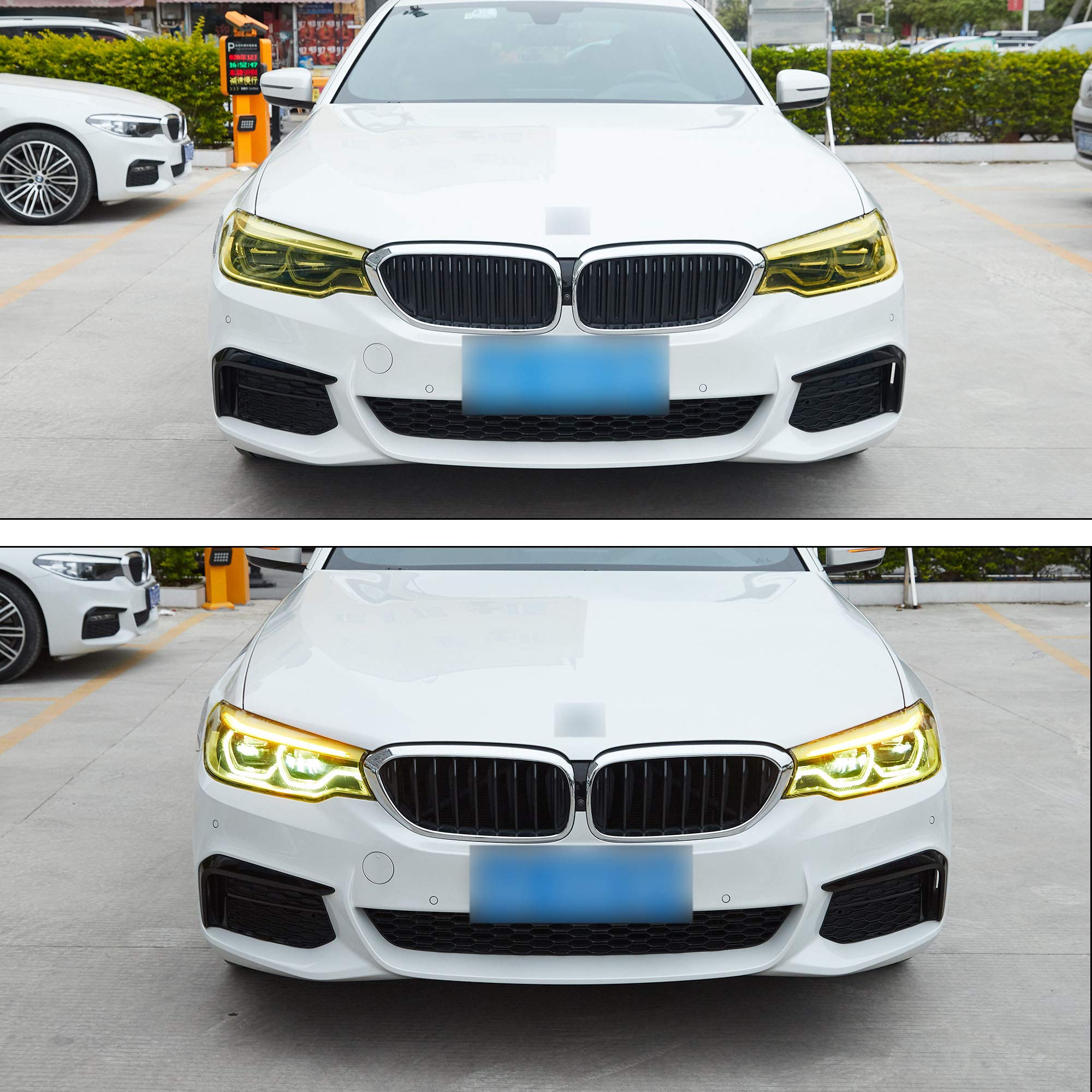 TOMALL 78.7''x12'' Golden Yellow Vinyl Film for Car Headlight, Taillight & Fog Lights - Self-Adhesive Tint Decals for Sports Car Modification (Golden Yellow) - Perfect for DIY Vehicle Customization & Night Driving Safety