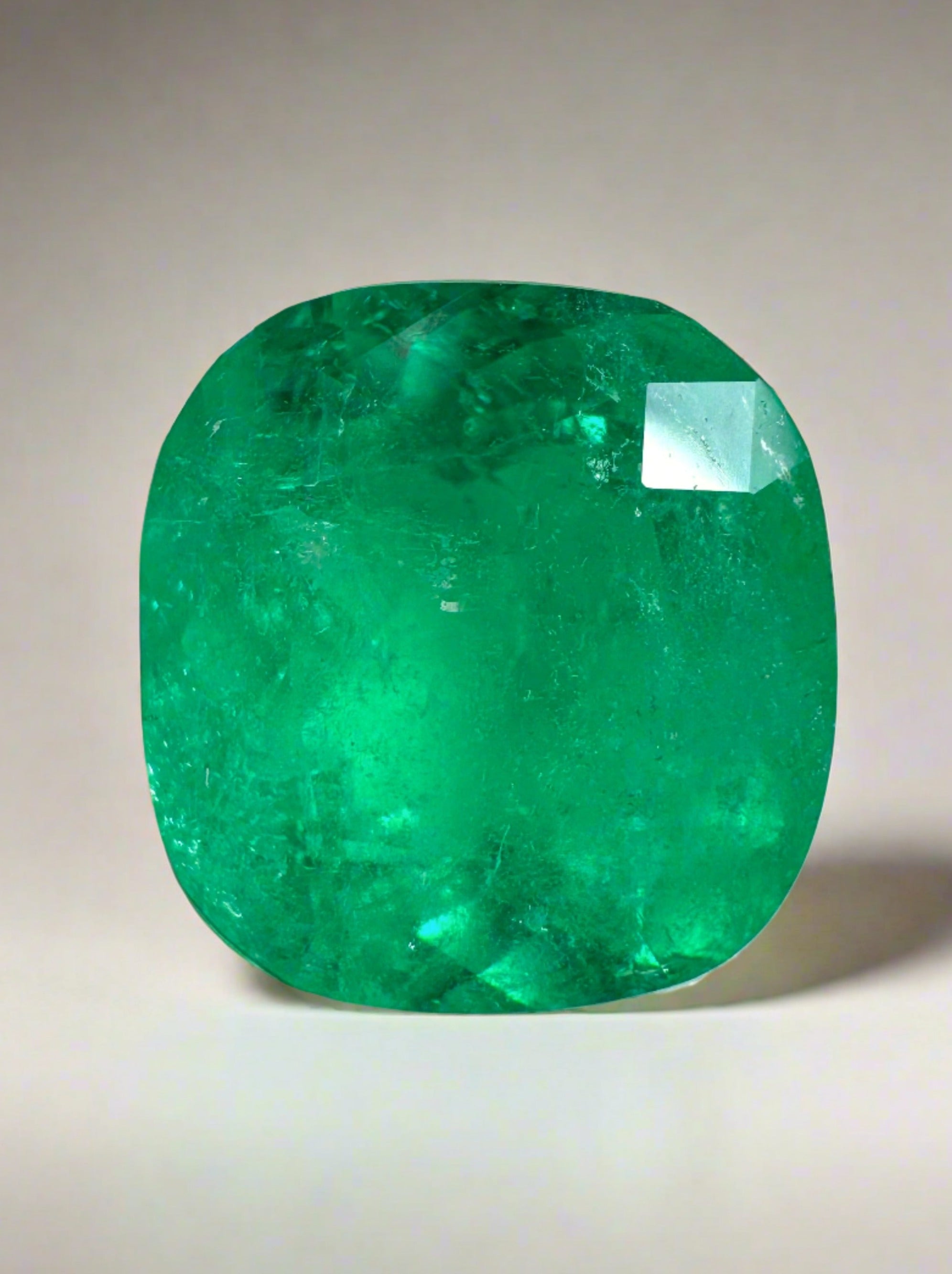 5.43 Carat Medium Green Natural Loose Colombian Emerald Cushion Cut Gemstone - Perfect for Engagement Rings, Fine Jewelry & Collector's Pieces