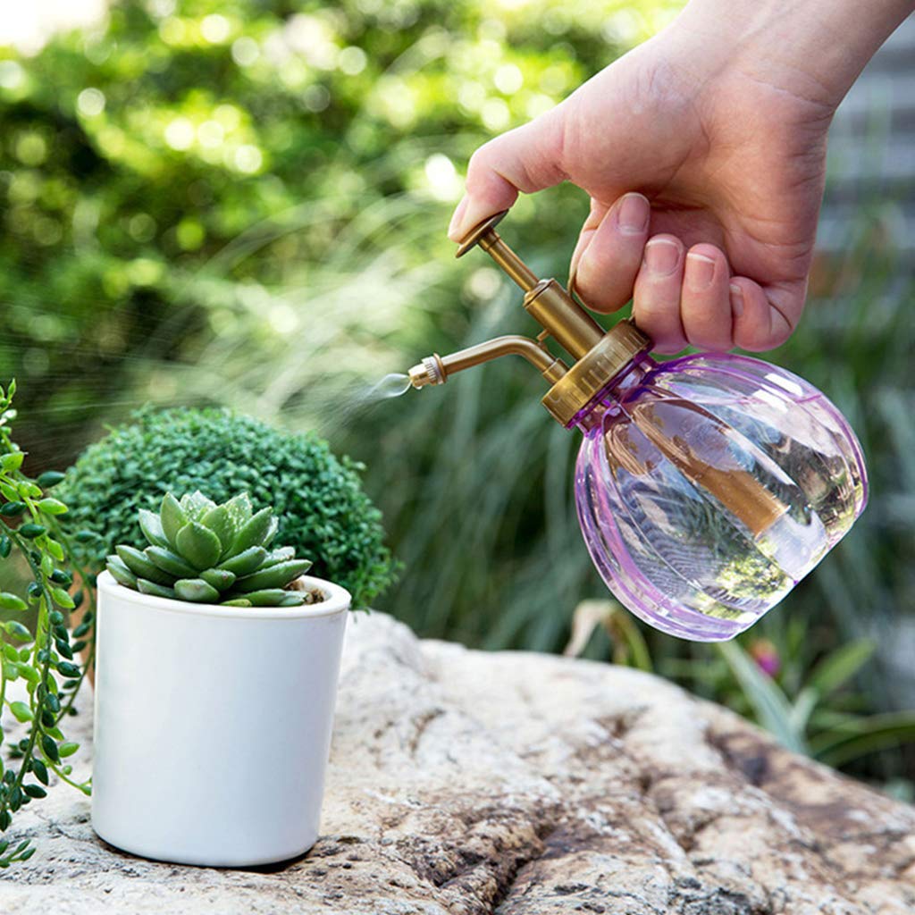 Youngy 350ml Watering Pot - Plant Mister Spray Bottle for Indoor & Outdoor Flowers, Succulents, Herbs - Garden Watering Can with Fine Mist Sprayer (Purple) - Perfect for Hydrating Plants, Cleaning Leaves & Gentle Watering