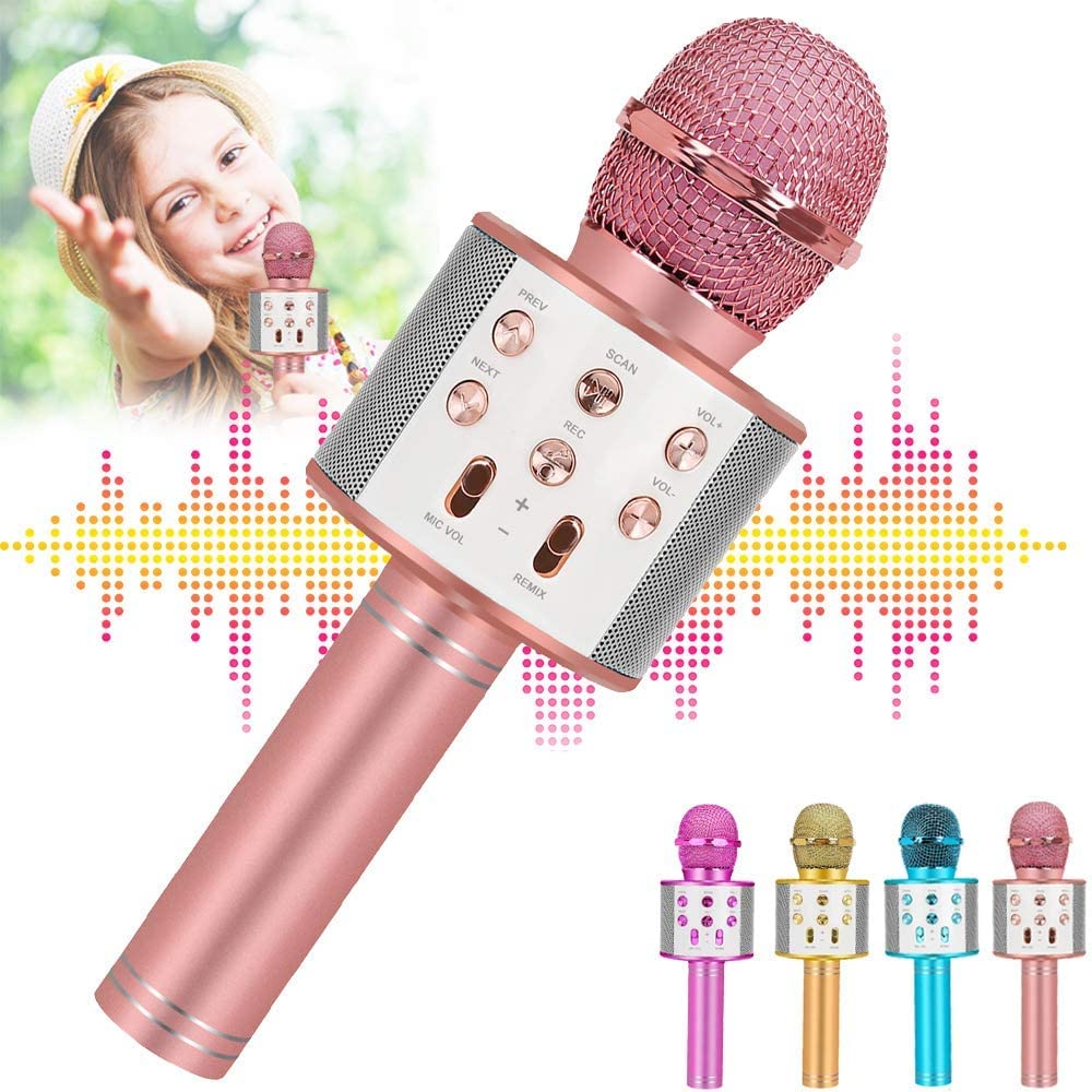 Best Kids Karaoke Microphone for Girls - Wireless Singing Toy Gift for Ages 3-10 | Perfect for Christmas, Birthday & Party Entertainment | Encourages Music Learning & Confidence Building
