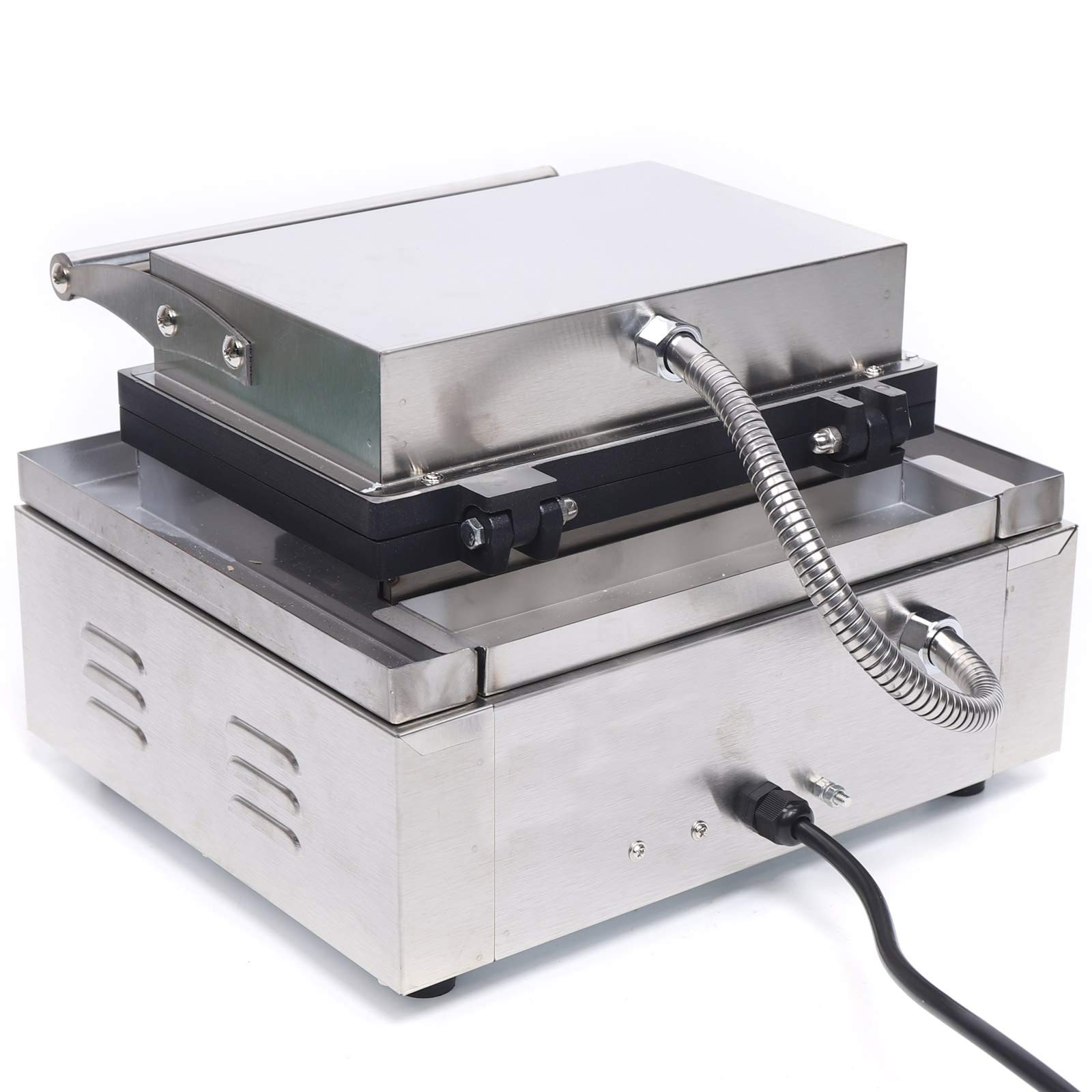 Commercial Waffle Donut Maker Machine - 6 Holes Double-Sided Heating (50-300℃), 1550W 110V Electric Doughnut Maker with Non-Stick Coating - Perfect for Home Kitchen, Bakery, Cafe & Commercial Use - Makes 2.95