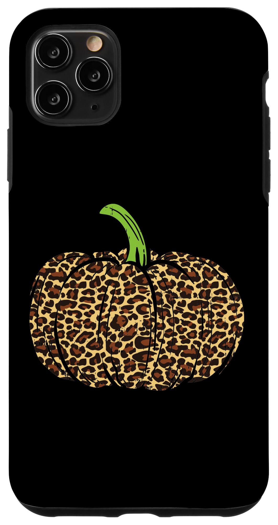 iPhone 11 Pro Max Case - Leopard Pumpkin Design for Halloween & Thanksgiving | Fall Themed Protective Cover for Women & Girls | Perfect Gift for Holidays, Parties & Everyday Use