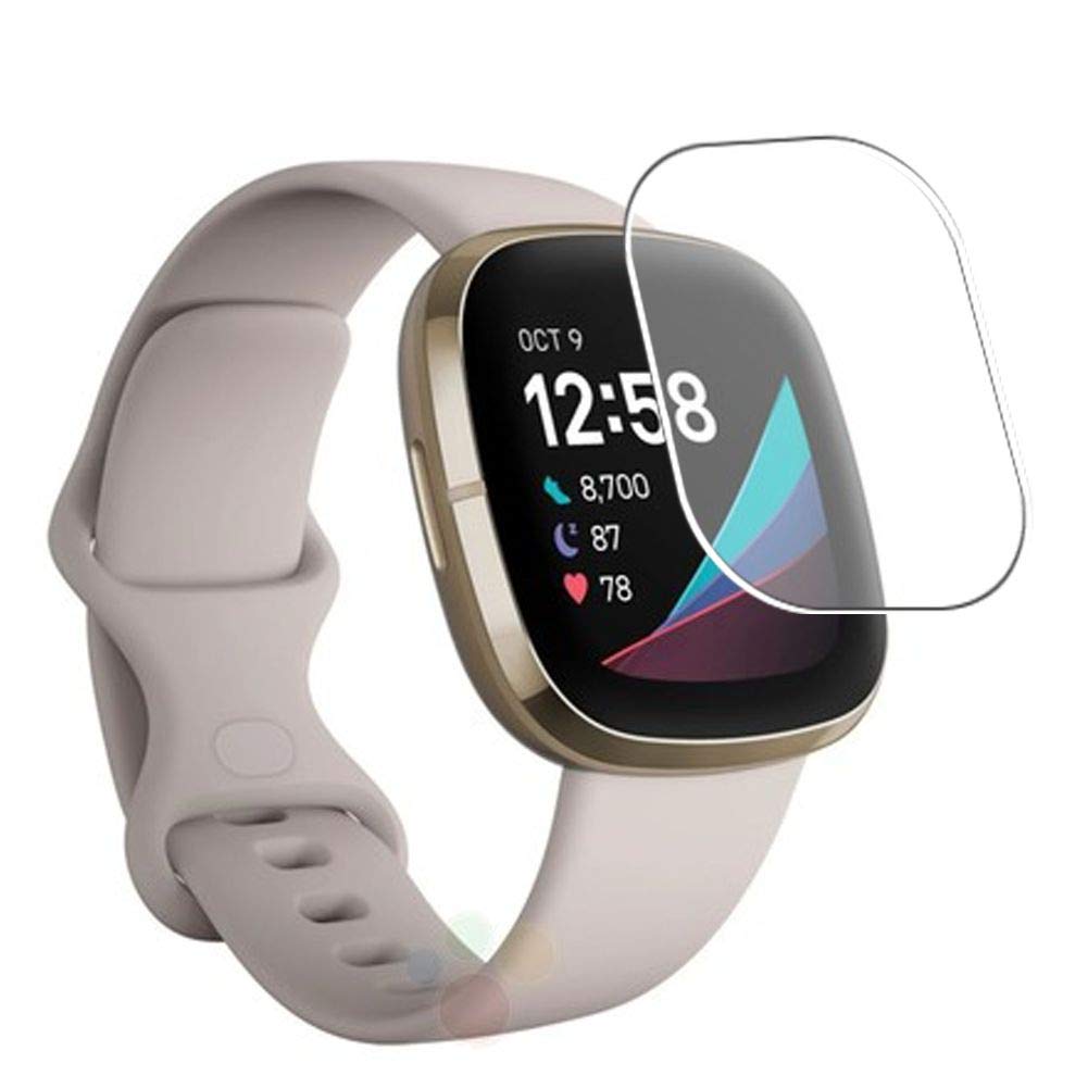 3 Pack Fitbit Sense Screen Protector - TPU Film for Daily Protection