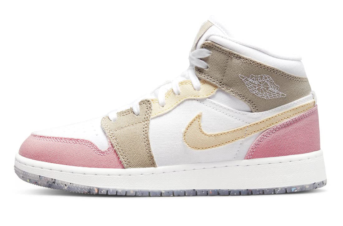 Air Jordan 1 Mid SE Sneakers for Big Kids - Boys' Basketball Shoes with Cushioned Support - Perfect for School, Sports & Casual Wear