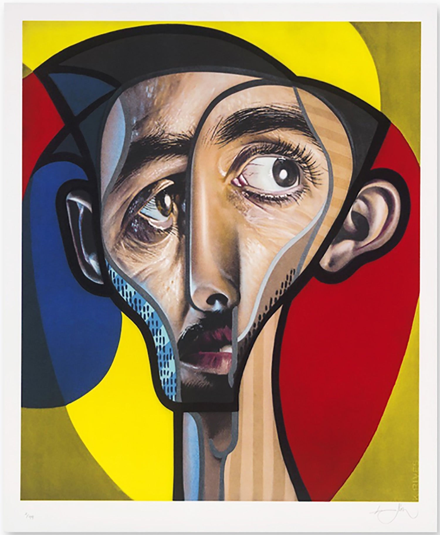 BELIN 'Autorretrato' (2017) - 10 Color Limited Edition Lithograph Art Print - Wall Decor for Living Room, Office & Gallery
