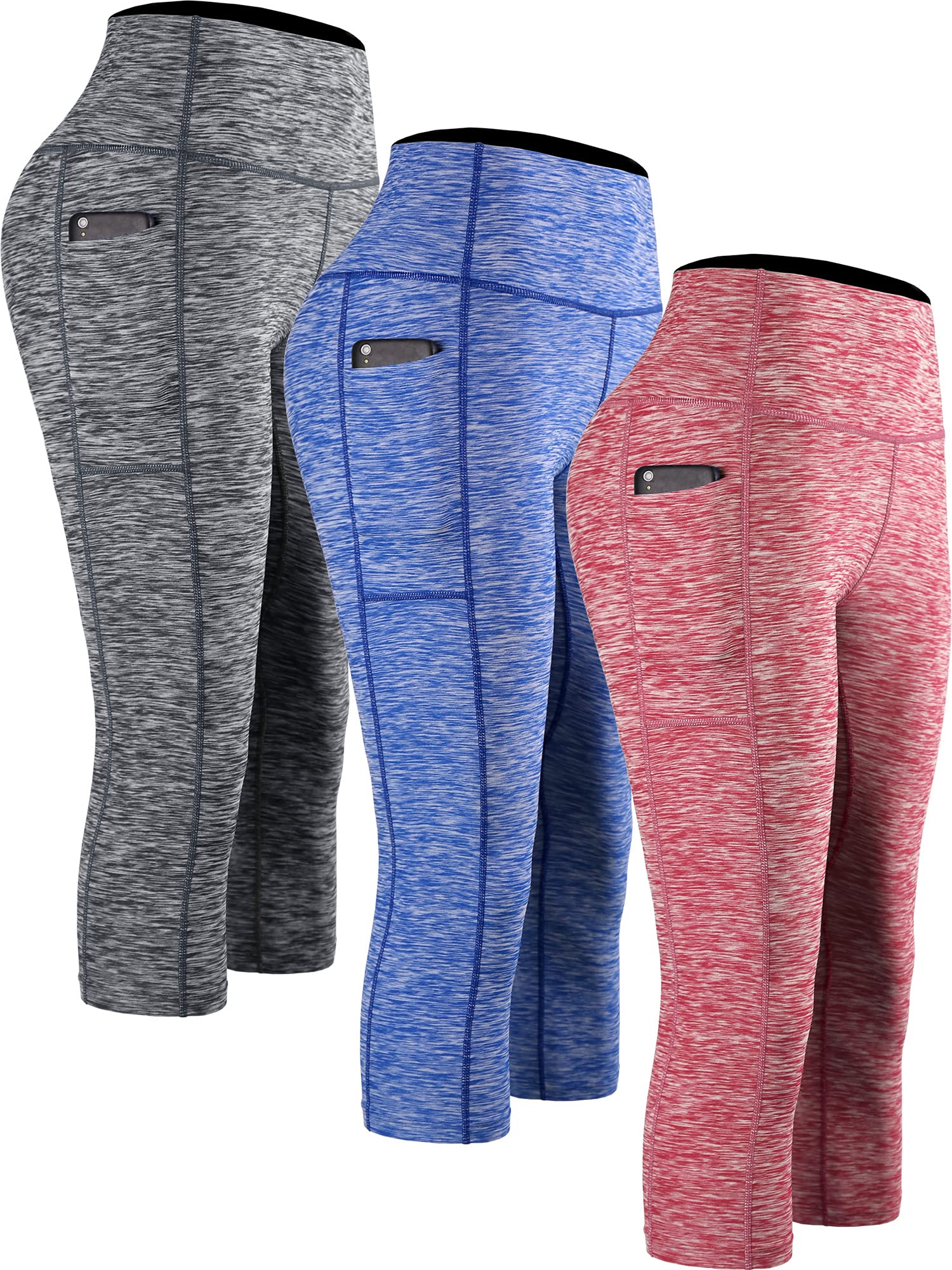 CADMUS Women's High Waisted Yoga Pants - Workout Leggings with Pockets for Running, Gym & Lounge | Comfortable & Stretchy Capri Activewear