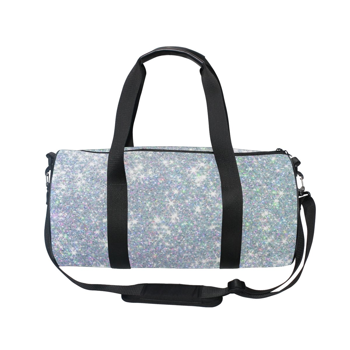 ALAZA Shiny Glitter Stars Gym Duffel Bag - Stylish Sports Travel Luggage for Men & Women - Perfect for Gym, Workout, Travel and Weekend Getaways