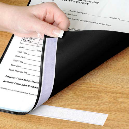 StoreSMART - 20-Pack Heavy Duty Black Plastic File Jackets with Hook & Loop Closure - Letter Size Document Organizers for Office, School, and Home Filing Systems