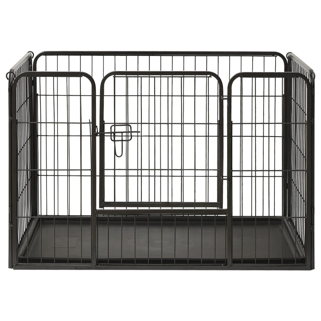 vidaXL Steel Puppy Playpen - 36