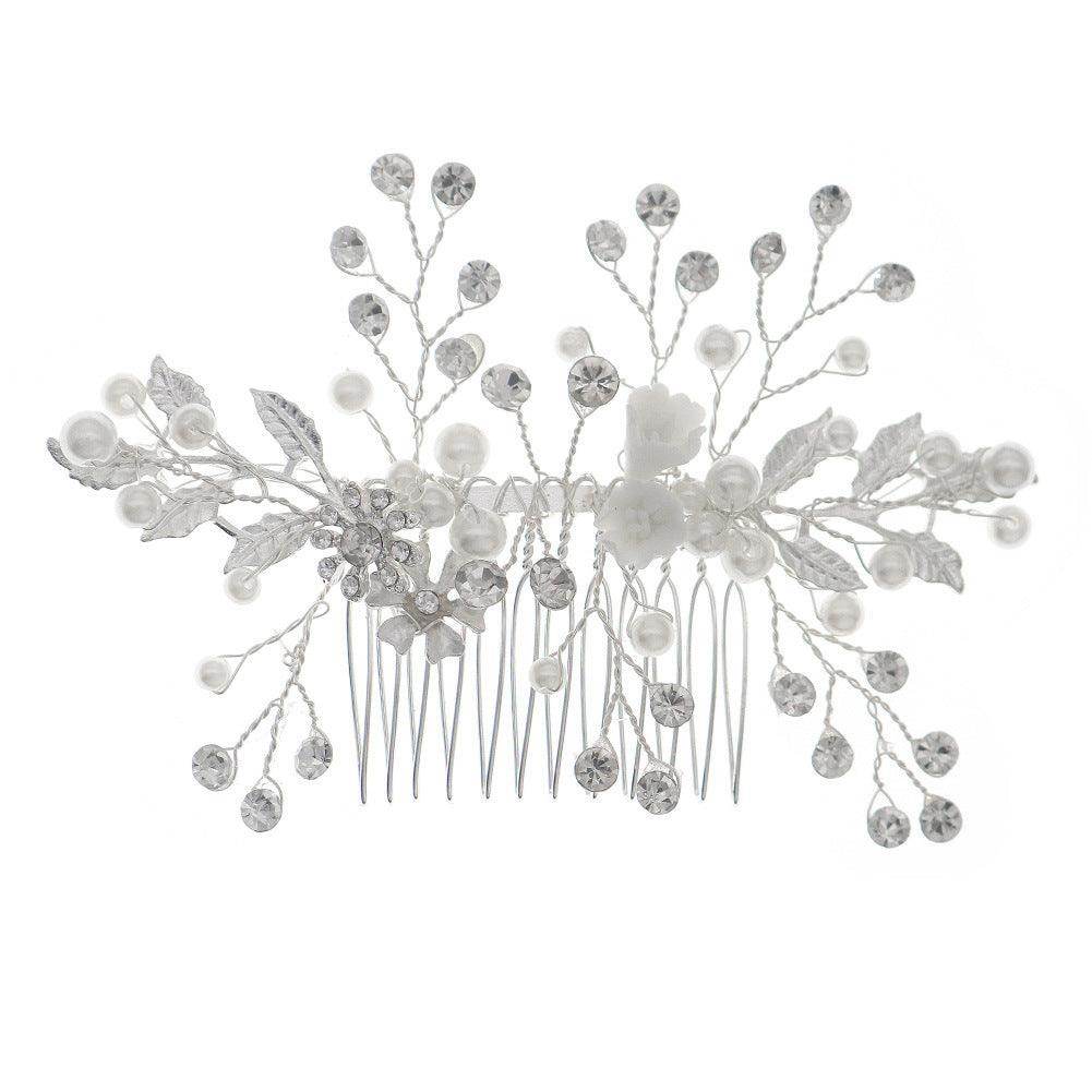 Elegant Alloy Pearl Bridal Hair Comb for Wedding Updos – Perfect for Brides, Prom, and Formal Events