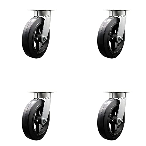 4 Swivel - No Brake - Black